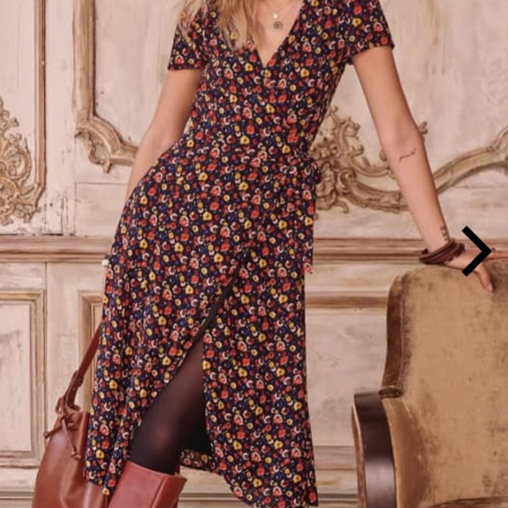 Floral Wrap Dress Amber